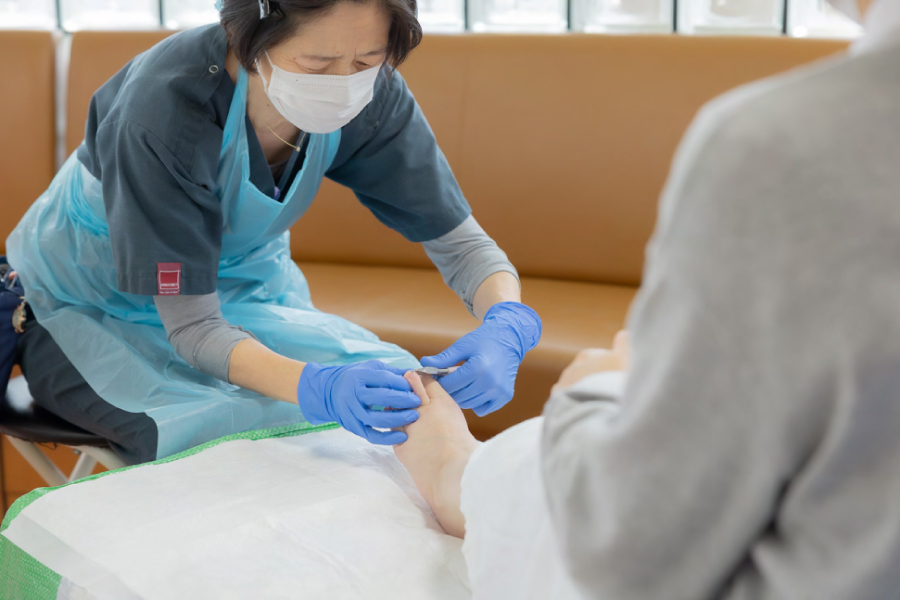 とうがね中央糖尿病腎クリニックのフットケア外来